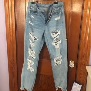 American eagle mom jeans size 8